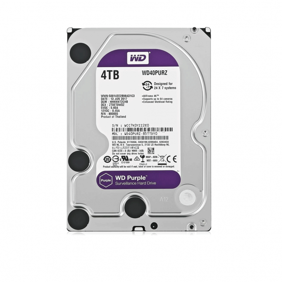 Disque Dur Interne Western Digital Blue 4 To - SATA III 6 Gb/s, 3.5", Modèle WD40EZAZ (reconditionné)