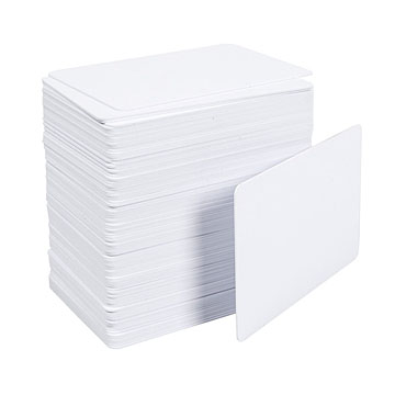 Tarjetas Plásticas PVC Bancas Ideales para Ser Impresas 100 Unidades Tarjetas de Visita 30 Mil PVC Card Tamaño CR80 Tipo Visa-Timeskey NFC 