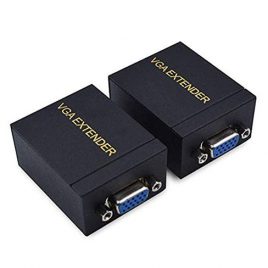 Extensor VGA 60 M Convertidor único CAT-5e/6 RJ45 Ethernet Support 1080P Full 3d (1 transmisor + 1 Receptor)