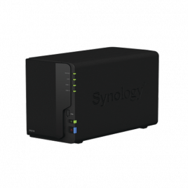Servidor NAS de escritorio con 2 bahías / Hasta 24 TB / 2GB RAM / Hasta 20 cámaras