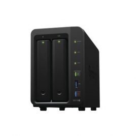 Servidor NAS de escritorio con 2 bahías / Expandible a 7 bahías / Hasta 84 TB / Hasta 40 cámaras