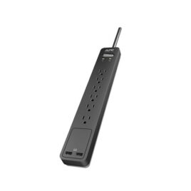 APC – Surge protector – External – 120 V – 6 Tomas de Corriente – 6 Foot 2port USB cha