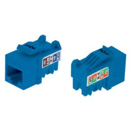 Nexxt Solutions Infrastructure – Keystone Jack – Category 6 – Cat6 Unshd KJ Blue