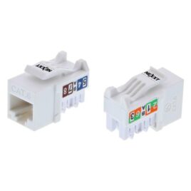Nexxt Solutions Infrastructure – Keystone Jack – Category 6 – Cat6 Unshd KJ White