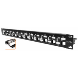 Nexxt – Modular Patch Panel – Cat6A – 24P for SFTP Keys Jack – Rack