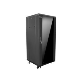 Nexxt Solutions SKD – Rack – armario – instalable en el suelo – negro, RAL 9005 – 25U – 19″