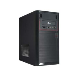 Xtech – Desktop – Micro ATX – All black – pc case 600W ps logo