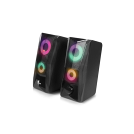 Xtech – Incendo Speakers – 2.0-channel – Negro – Gaming – Led lights – USB powered