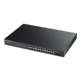 Zyxel GS1900-24HP – Conmutador – inteligente – 24 x 10/100/1000 (PoE+) + 2 x Gigabit SFP