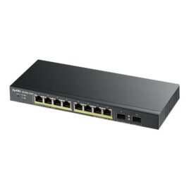Zyxel GS1900-10HP – Conmutador – inteligente – 8 x 10/100/1000 (PoE+) + 2 x Gigabit SFP