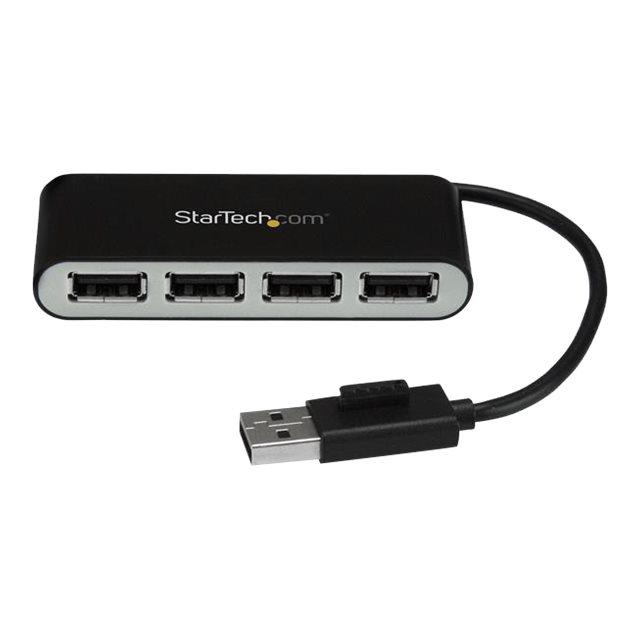 StarTech.com Concentrador Ladrón USB 2.0 de 4 Puertos con Cable Integrado