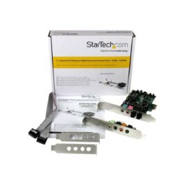 StarTech.com Tarjeta de sonido PCI Express con sonido envolvente de 7.1 canales 24bit 192 kHz