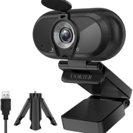 Cámara Web Full HD para Videoconferencia con trípode