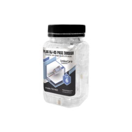 Bote con 100 Plugs Pass through RJ45 Cat6 sin blindaje