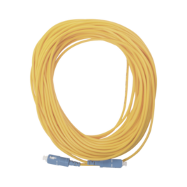 Jumper de Fibra Óptica Simplex, Monomodo, con Conectores SC/UPC-SC/UPC, de 20 Metros