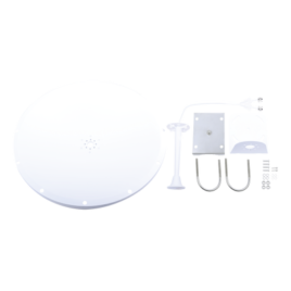 Antena Direccional, Frecuencia extendida de (4.8 – 6.5 GHz), ganancia 28 dBi, dimensiones (2 ft)