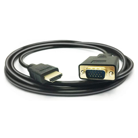 PeoTRIOL Cable HDMI a VGA, 1080P HDMI macho a VGA Macho M/M Cable