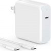 Cargador USB C de 96 W para MacBook Pro 16, 15, 14, 13 pulgadas 2021, 2020, 2019, 2018, nuevo MacBook Air, iPad Pro, USBC, tipo C Thunderbolt adaptador de corriente para portátil, LED, cable de carga USB C a C de 6.6 pies 5A