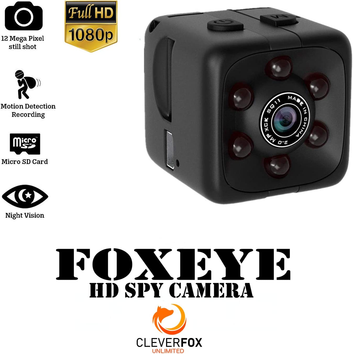 Mini cámara espía con audio y video - Cámara oculta 1080P - Cámara