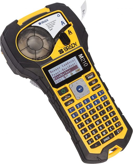 Brady Impresora de etiquetas portátil M210 con parachoques de goma, impresión multilínea, fuente de 6 a 40 puntos (reemplaza la impresora BMP21-PLUS) - Imagen 2