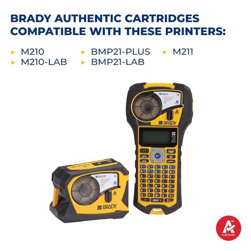 Brady Authentic (M21-250-595-WT) Etiqueta de vinilo para todo tipo de clima: para etiquetar o rotular en interiores o exteriores, para laboratorio o para etiquetado de maquinaria o dispositivos - Imagen 2