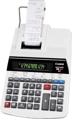 Canon MP41DHIII Calculadora de impresión de 14 dígitos, 9 pulgadas x 14 pulgadas x 3-1/4 pulgadas, gris
