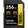 Tarjeta de memoria Lexar Professional 1800x UHS-II SDXC de 256 GB