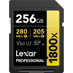 Tarjeta de memoria Lexar Professional 1800x UHS-II SDXC de 256 GB