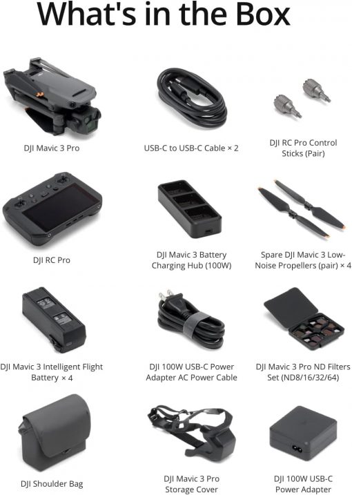 DJI Mavic 3 Pro Drone Quadcopter con control remoto RC Pro (pantalla de alto brillo) Fly More Combo 4/3 CMOS Hasselblad cámara, 43 minutos de tiempo de vuelo, 4 baterías - Imagen 4