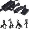 ACK-E18 Adaptador de corriente alterna y acoplador DR-E18 DC LP-E17 Kit de batería ficticia para Canon EOS SL2, SL3, T6i, T6s, T7i, T8i cámara réflex digital