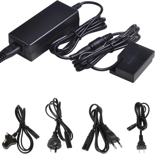 ACK-E18 Adaptador de corriente alterna y acoplador DR-E18 DC LP-E17 Kit de batería ficticia para Canon EOS SL2, SL3, T6i, T6s, T7i, T8i cámara réflex digital