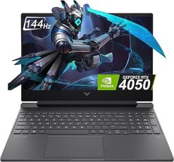 HP Victus 15.6 pulgadas FHD 144Hz Laptop para juegos Intel Core i5-13420H NVIDIA GeForce RTX 4050 6GB - 16GB DDR4 512GB SSD Mica Silver (2024)