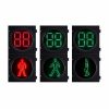 Semáforo LED Peatonal con Contador Digital – 300 mm – Modelo RX300-3-ZGSM-2-RGD288