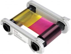 Evolis R6F003AAA Cinta de color de 6 paneles, Ymcko-K, 200 impresiones/rollo