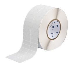 Brady THT-37-486-10 | Etiqueta Imprimible Transferencia Térmica 1.5" x 0.5", B-486 Poliéster Metalizado Ultra Agresivo, Acabado Mate Plata (10,000 por Rollo)