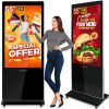 Pantalla táctil interactiva de 55 pulgadas, 4K UHD quiosco de publicidad comercial LCD Android Totem con Auto-Play, HDMI