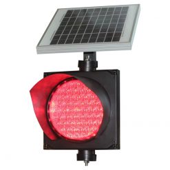 Semáforo LED Individual 200 mm – 1 Sección – Luz Roja – HS200-3-ZGSM-1-R