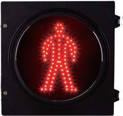 Semáforo LED 200 mm – 1 Sección – Peatón Rojo / Verde