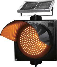 Semáforo LED Individual 200 mm – 1 Sección – Luz Amarilla – HS200-3-ZGSM-1-Y