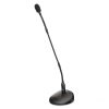 Micrófono de condensador cuello de cisne de escritorio de 18 pulgadas, con indicador LED de base, micrófono XLR para reuniones, videoconferencias.