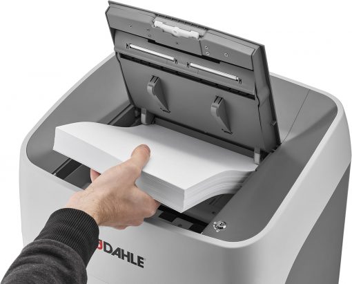 Dahle ShredMATIC SM 300 – Trituradora de Papel Automática, Corte Cruzado, Capacidad de 300 Hojas, Tecnología Alemana, Anti-atascos, Sin Uso de Aceite, SmartPower, Seguridad P-4 - Imagen 3