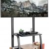 Soporte de TV móvil resistente para pantallas de 42 a 100 pulgadas de hasta 330 libras, Max 800x600 VESA