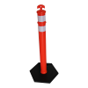 Poste de Canalización Tipo Poste de 42" con base de Caucho