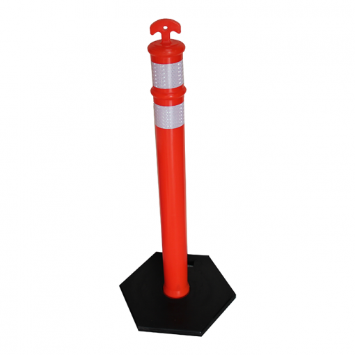 Poste de Canalización Tipo Poste de 42" con base de Caucho