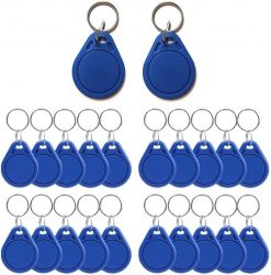 Llavero llave RFID regrabable (por unidad) — Control de acceso 13.56 MHz | UID grabable | Compatible MIFARE Classic 1K