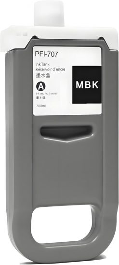 PFI-707 Depósito de tinta compatible con Canon imagePROGRAF PF830, iPF840, iPF850 CAD Plotters 700 ML
