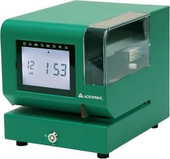 Acroprint M150MC4 – Reloj registrador digital de servicio pesado, acero resistente, LCD retroiluminado