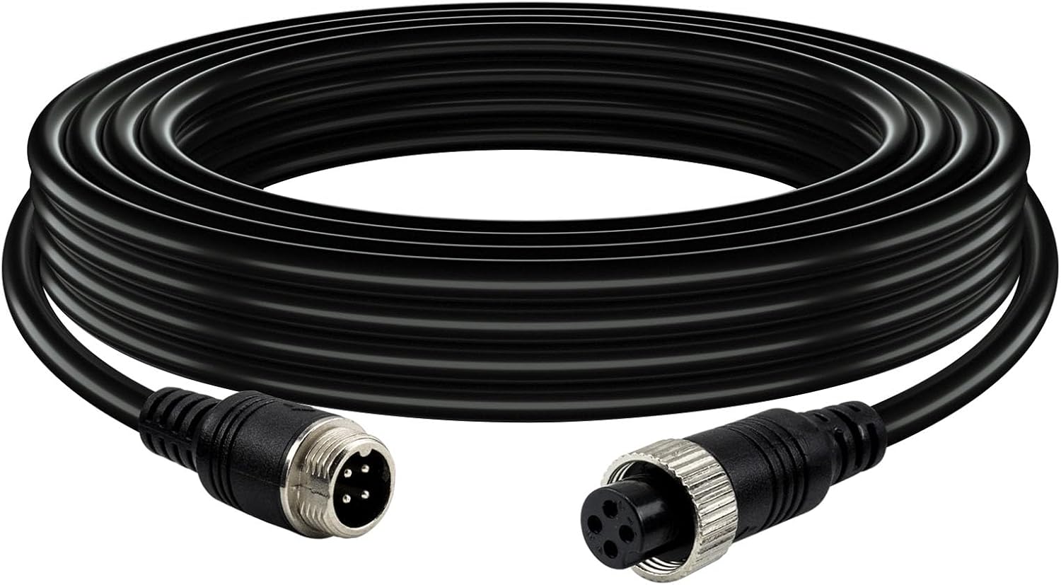 Cable de extensión de video de aviación de 4 pines, para cámara de visión trasera de marcha atrás (33 pies/32.8 ft)