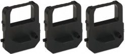 Cinta de tinta negra compatible con relojes de tiempo Widmer T4U, T247 y N247 – Paquete de 3 cartuchos