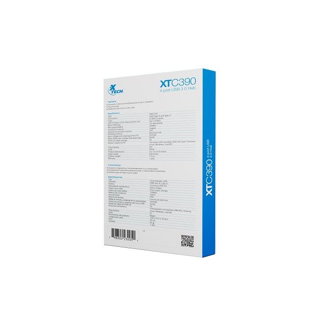 Xtech - Hub - 4 puertos - USB 3.0 XTC-390 - Imagen 2